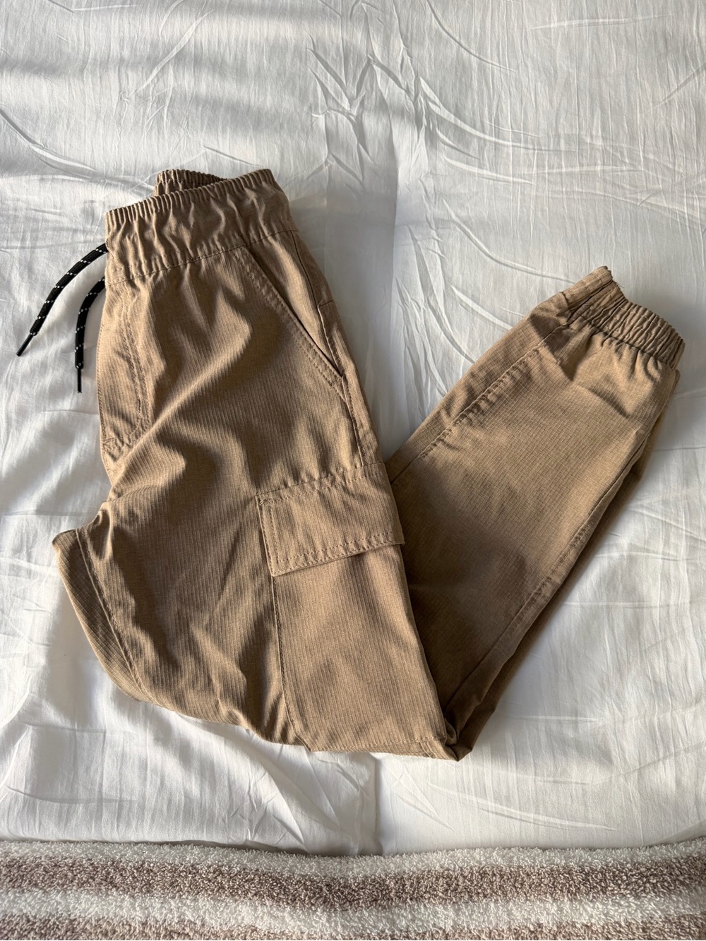 Boys The Hawk Project tan cargo joggers in a S/8